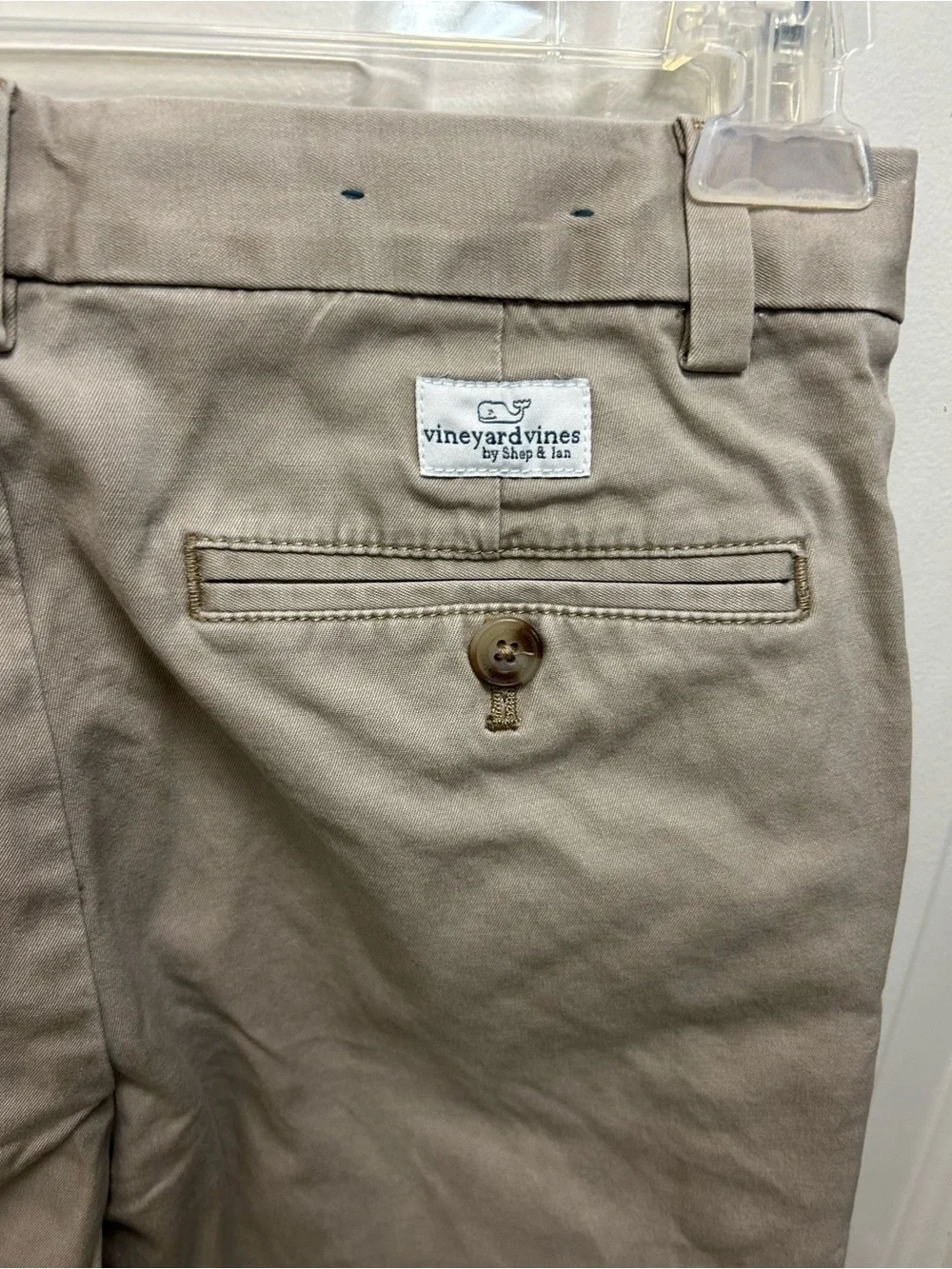 Vineyard Vines Boys Straight Chino Pants in Khaki